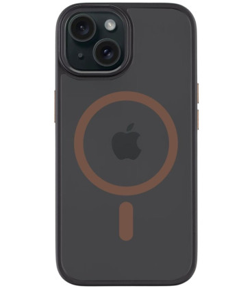 Juodas / rudas dėklas Apple iPhone 15 telefonui "Tactical MagForce Hyperstealth 2.0 Cover"