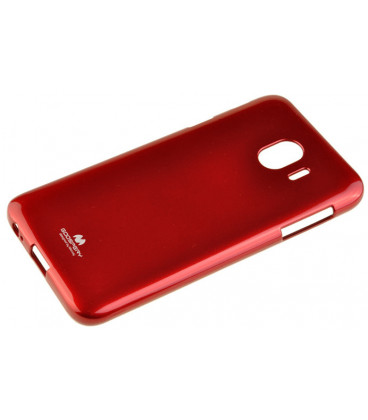 Raudonas silikoninis dėklas Samsung Galaxy J4 2018 telefonui "Mercury Goospery Pearl Jelly Case"