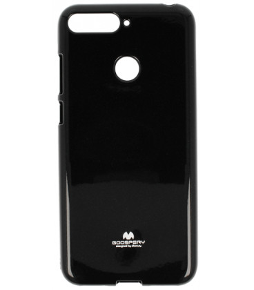 Juodas silikoninis dėklas Huawei Y6 Prime 2018 telefonui "Mercury Goospery Pearl Jelly Case"