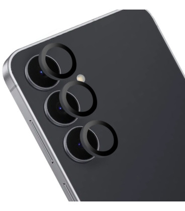 Juoda kameros apsauga Samsung Galaxy S25 FE telefonui "OBAL:ME Lens Protector"