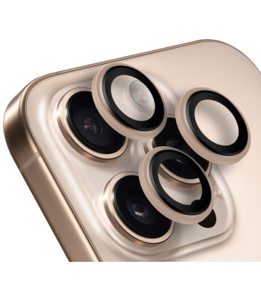 (Desert Titanium) kameros apsauga Apple iPhone 16 Pro / 16 Pro Max telefonui "OBAL:ME Lens Protector"