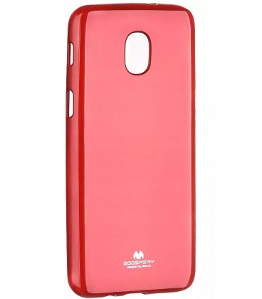 Raudonas silikoninis dėklas Samsung Galaxy J3 2018 telefonui "Mercury Goospery Pearl Jelly Case"