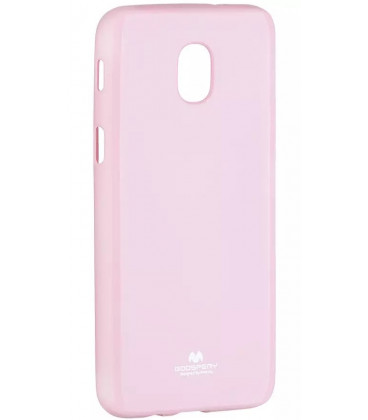 Šviesiai rožinis silikoninis dėklas Samsung Galaxy J3 2018 telefonui "Mercury Goospery Pearl Jelly Case"