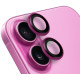 Rožinė kameros apsauga Apple iPhone 16 / 16 Plus telefonui "OBAL:ME Lens Protector"