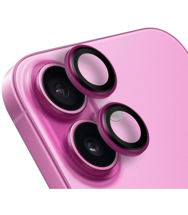 Rožinė kameros apsauga Apple iPhone 16 / 16 Plus telefonui "OBAL:ME Lens Protector"