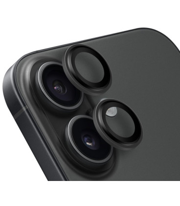 Juoda kameros apsauga Apple iPhone 16 / 16 Plus telefonui "OBAL:ME Lens Protector"