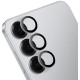 Sidabrinės spalvos kameros apsauga Samsung Galaxy S25 telefonui "OBAL:ME Lens Protector"