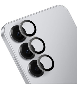 Sidabrinės spalvos kameros apsauga Samsung Galaxy S25 telefonui "OBAL:ME Lens Protector"