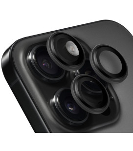 (Black Titanium) kameros apsauga Apple iPhone 15 Pro / 15 Pro Max telefonui "OBAL:ME Lens Protector"