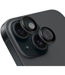 Juoda kameros apsauga Apple iPhone 15 / 15 Plus telefonui "OBAL:ME Lens Protector"