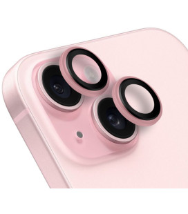 Rožinė kameros apsauga Apple iPhone 15 / 15 Plus telefonui "OBAL:ME Lens Protector"