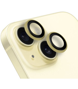 Geltona kameros apsauga Apple iPhone 15 / 15 Plus telefonui "OBAL:ME Lens Protector"