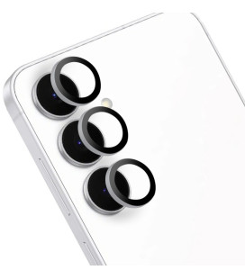 Sidabrinės spalvos kameros apsauga Samsung Galaxy S25 FE telefonui "OBAL:ME Lens Protector"