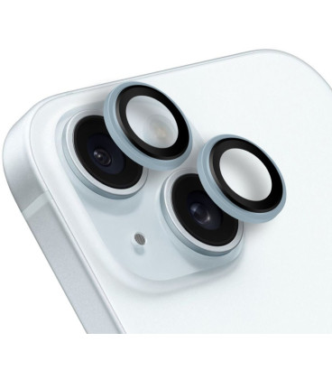 Mėlyna kameros apsauga Apple iPhone 15 / 15 Plus telefonui "OBAL:ME Lens Protector"