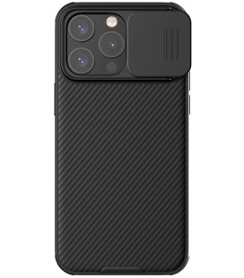 Juodas dėklas Apple iPhone 15 Pro Max telefonui "Nillkin CamShield PRO Magnetic Hard Case"