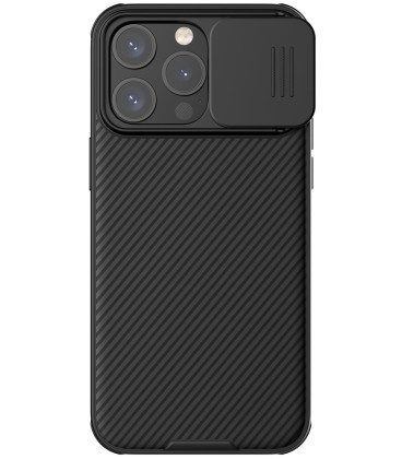Juodas dėklas Apple iPhone 15 Pro Max telefonui "Nillkin CamShield PRO Magnetic Hard Case"