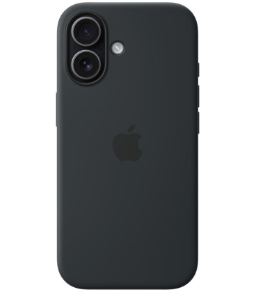 Originalus juodas "Silicone Magsafe Cover" dėklas Apple iPhone 17 telefonui "MGF14ZM/A"