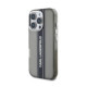 Juodas dėklas Apple iPhone 16 Pro Max telefonui "Karl Lagerfeld IML Stripe Logo Case"