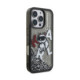 Juodas dėklas Apple iPhone 16 Pro Max telefonui "Karl Lagerfeld Liquid Glitter Scattered Choupette Case"