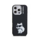 Juodas dėklas Apple iPhone 16 Pro Max telefonui "Karl Lagerfeld IML Aquarelle Choupette Case"