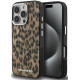 Rudas dėklas Apple iPhone 16 Pro Max telefonui "Karl Lagerfeld IML Leopard MagSafe Case"