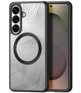 Juodas / skaidrus dėklas Samsung Galaxy S26 Plus telefonui "Dux Ducis Aimo Magnetic Stand"