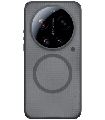 Juodas / skaidrus dėklas Xiaomi 17 Ultra telefonui "Nillkin Super Frosted Pro Magnetic"