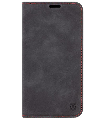 Juodas atverčiamas dėklas Samsung Galaxy S24 telefonui "Tactical Xproof"