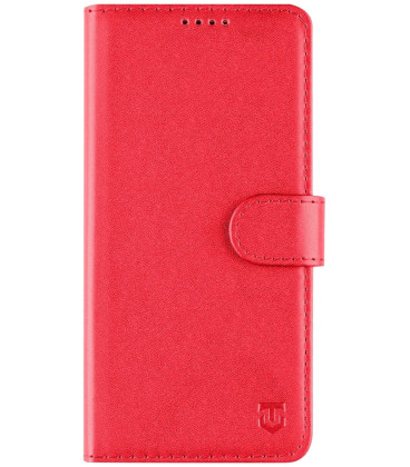 Raudonas atverčiamas dėklas Samsung Galaxy A12 telefonui "Tactical Field Notes"