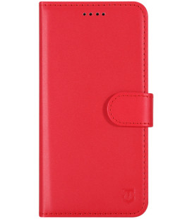 Raudonas atverčiamas dėklas Google Pixel 10A telefonui "Tactical Field Notes"