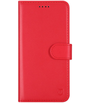 Raudonas atverčiamas dėklas Google Pixel 10A telefonui "Tactical Field Notes"