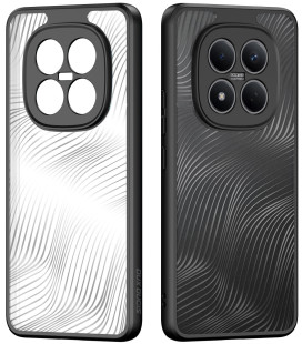 Juodas / skaidrus dėklas Xiaomi Redmi Note 15 Pro 4G telefonui "Dux Ducis Aimo"