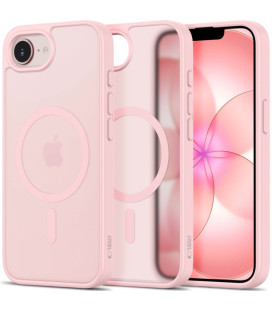 Matinis šviesiai rožinis dėklas Apple iPhone 16E / 17E telefonui "Tech-Protect BasicMag Magsafe"