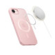 Matinis šviesiai rožinis dėklas Apple iPhone 16E / 17E telefonui "Tech-Protect BasicMag Magsafe"