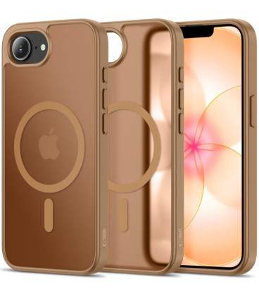 Matinis rudas dėklas Apple iPhone 16E / 17E telefonui "Tech-Protect BasicMag Magsafe"