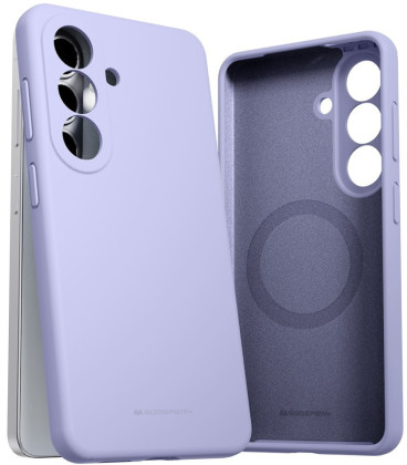 Levandos (pilka) dėklas Samsung Galaxy A37 5G telefonui "Mercury Pure Magsafe Silicon Case"