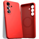 Raudonas dėklas Samsung Galaxy A37 5G telefonui "Mercury Pure Magsafe Silicon Case"