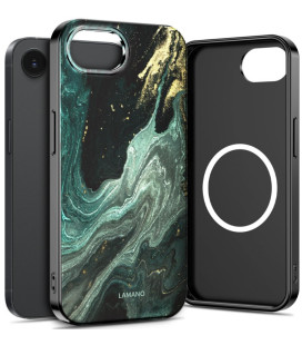 Dėklas Apple iPhone 16E / 17E telefonui "Tech-Protect Lamano Magsafe Verde Aura"