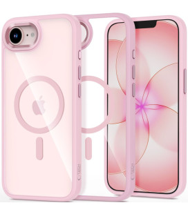 Rožinis / skaidrus dėklas Apple iPhone 16E / 17E telefonui "Tech-Protect Magmat Magsafe"