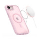 Rožinis / skaidrus dėklas Apple iPhone 16E / 17E telefonui "Tech-Protect Magmat Magsafe"