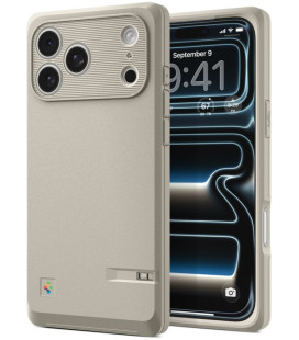 Pilkas (Stone) dėklas Apple iPhone 17 Pro telefonui "Spigen Classic LS Magsafe"