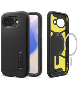 Juodas dėklas Google Pixel 10A telefonui "Spigen Tough Armor MAG Magsafe"