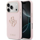 Rožinis dėklas Apple iPhone 17 Pro Max telefonui "Guess PU Resin Logo Case"