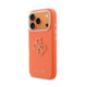 Oranžinis dėklas Apple iPhone 17 Pro Max telefonui "Guess PU Resin Logo Case"