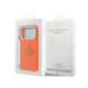 Oranžinis dėklas Apple iPhone 17 Pro Max telefonui "Guess PU Resin Logo Case"