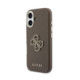 Rudas dėklas Apple iPhone 17 telefonui "Guess PU Resin Logo Case"