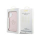 Rožinis dėklas Apple iPhone 17 telefonui "Guess PU Resin Logo Case"