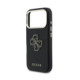 Juodas dėklas Apple iPhone 17 Pro telefonui "Guess PU Resin Logo Case"