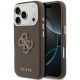 Rudas dėklas Apple iPhone 17 Pro telefonui "Guess PU Resin Logo Case"