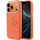 Oranžinis dėklas Apple iPhone 17 Pro telefonui "Guess PU Resin Logo Case"